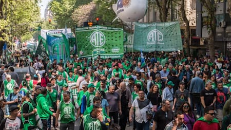 Trabajadores estatales de ATE. Foto: @ateprensa
