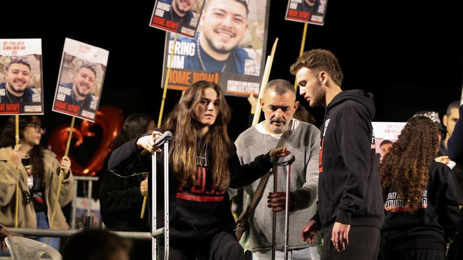 Maya e Itay Regev, rehenes israelíes liberados. Foto: Reuters.