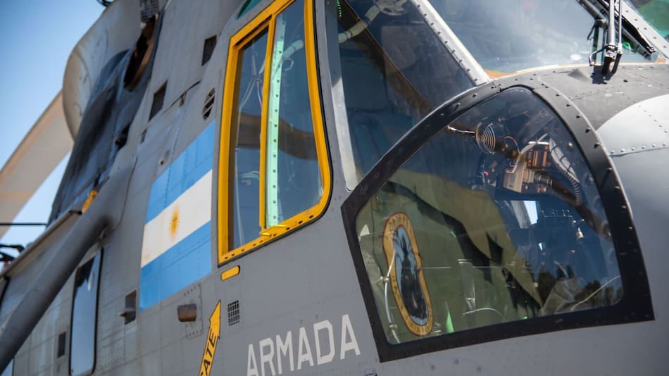 Helicóptero Sea King. Foto: argentina.gob.ar