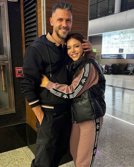 Evangelina Anderson y Martín Demichelis. Foto: Instagram.