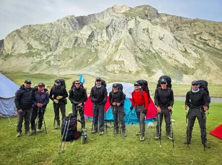 Expedición del Ejército Argentino a la cima del Monte Kun del Himalaya.