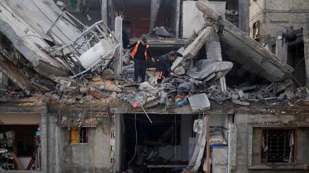 Destrucción en Jan Yunis. Foto: Reuters