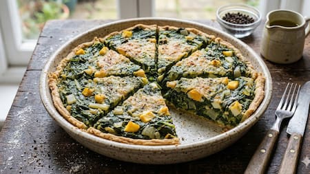 Receta fácil y económica: la tarta de acelga más sabrosa y saludable se hace con 4 ingredientes