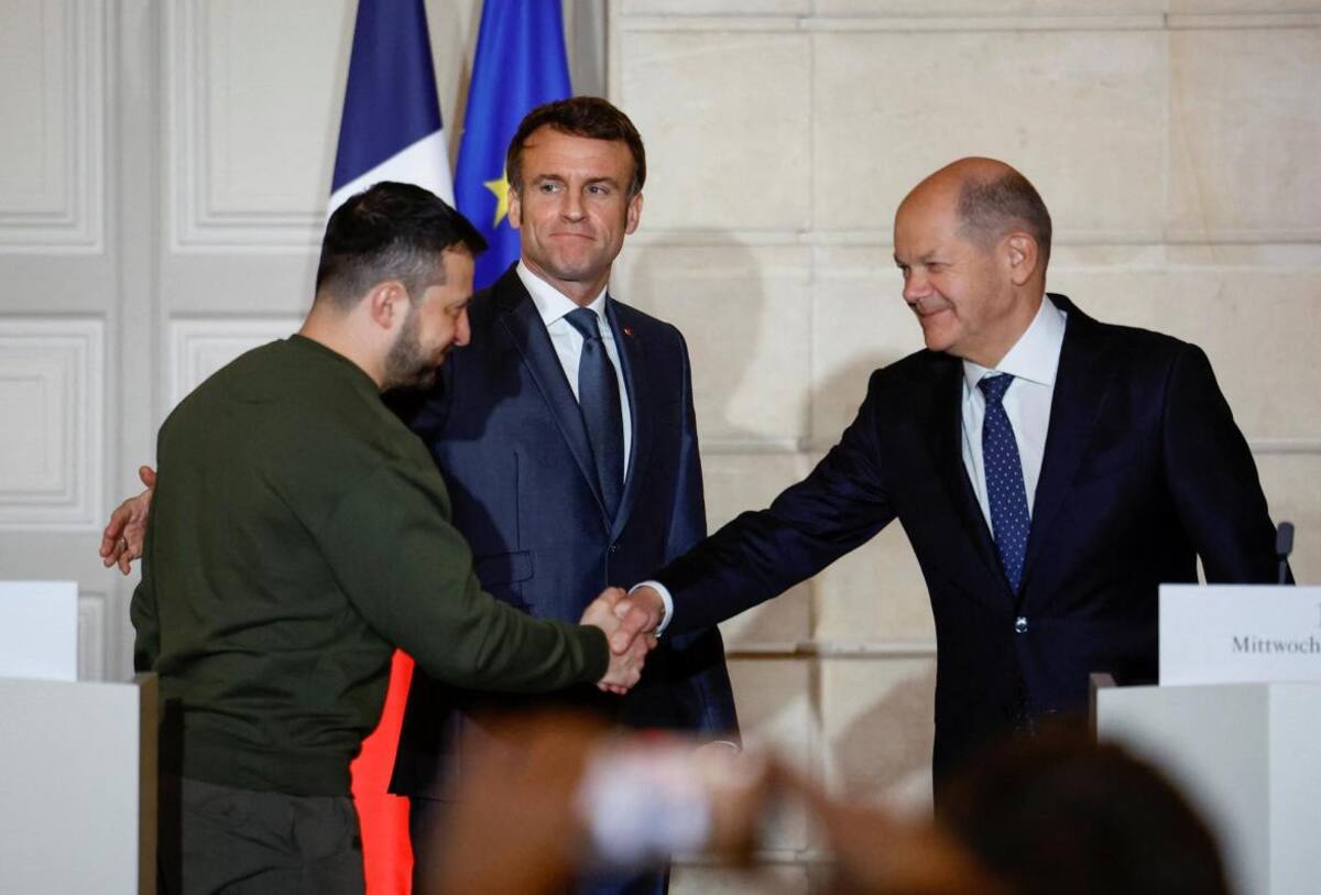 Zelenski llegó a París para su reunión con Macron y Scholz. EFE