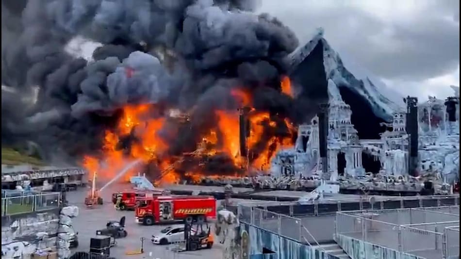 Incendio en Tomorrowland a dos días de arrancar el festival.