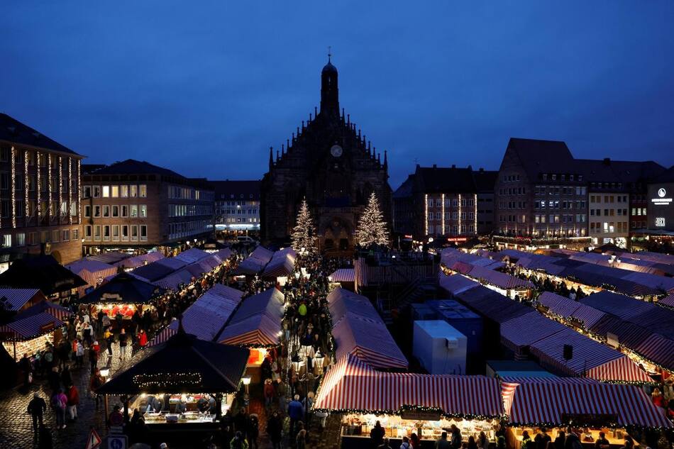 Mercado navideño de Núremberg. Foto: Reuters.
