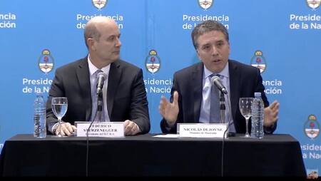 Federico Sturzenegger y Nicolás Dujovne, acuerdo con FMI