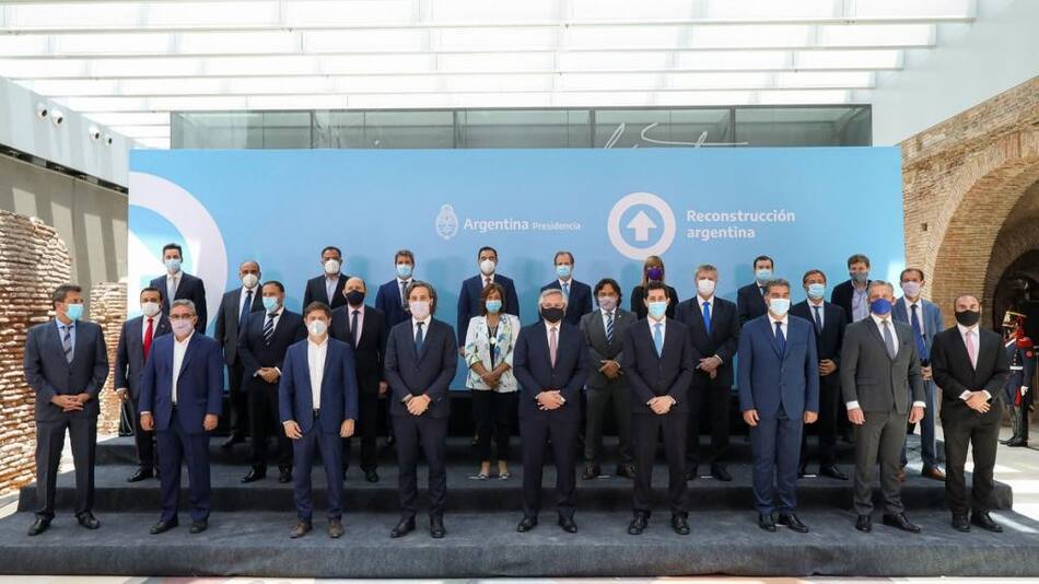 Alberto Fernández y gobernadores de las provincias, Foto Presidencia