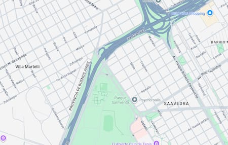 El sitio donde se produjo el choque en General Paz.