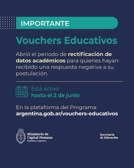 Reclamo por los Vouchers Educativos 2025. Foto: Ministerio de Capital Humano