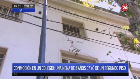 Niña cayó de un segundo piso en jardín de Palermo, CANAL 26