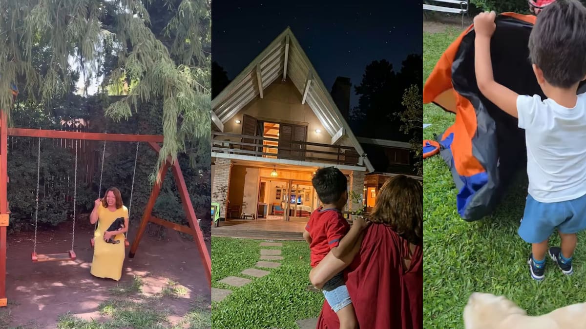 Así es el refugio familiar de Lizy Tagliani: jardín con calesita, amplios ventanales y espacio para sus 8 mascotas