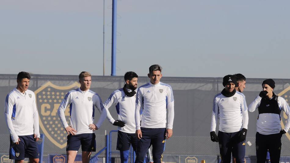 Entrenamiento de Boca Juniors. Foto: Twitter @BocaJrsOficial.