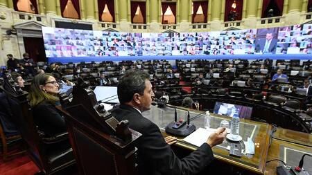 Sergio Massa, Diputados, sesiones virtuales, NA