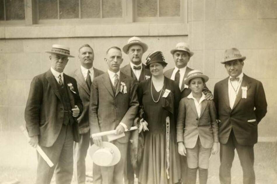 Herbert P. Coates de Montevideo y otros asistentes a la Convención de Rotary International en 1926