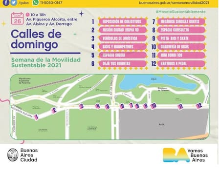 Cortes en la Ciudad de Buenos Aires, mapa