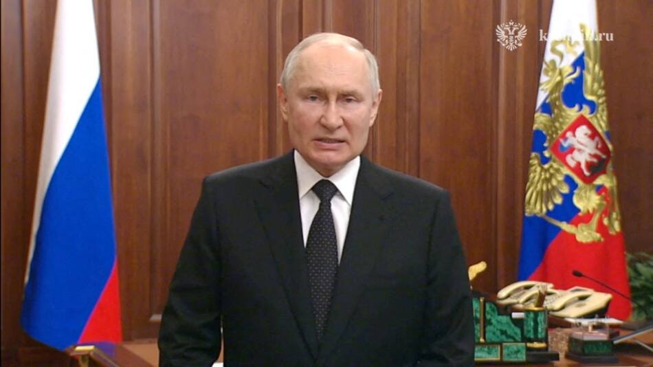 Vladimir Putin aseguró que "es criminal" el envío de bombas de racimo a Ucrania. Foto: Reuters.