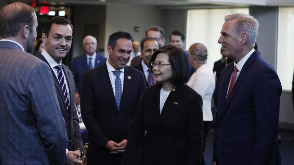 La presidenta de Taiwán, Tsai Ing-wen, en California. Foto: EFE