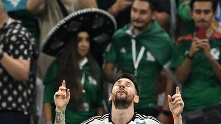 Lionel Messi, Argentina vs México, Mundial Qatar. Foto: REUTERS