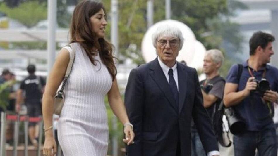 Bernie Ecclestone y su esposa