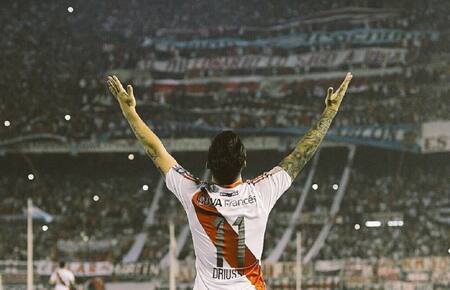 Sebastián Driussi en River. Foto: Instagram @sebadriussi.11