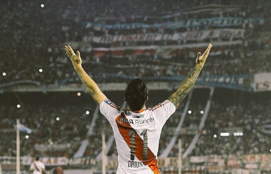 Sebastián Driussi en River. Foto: Instagram @sebadriussi.11