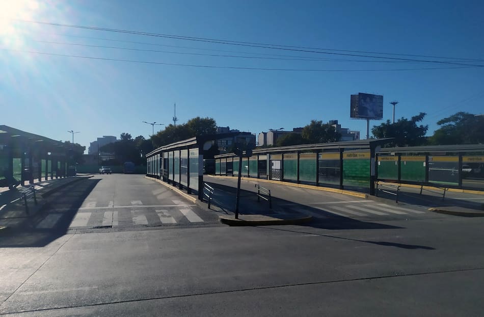 Paro de colectivos. Foto: NA