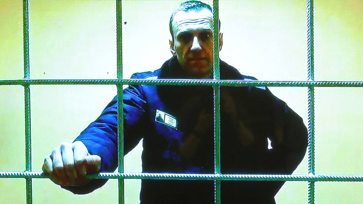Alexéi Navalny en prisión. Foto: Reuters