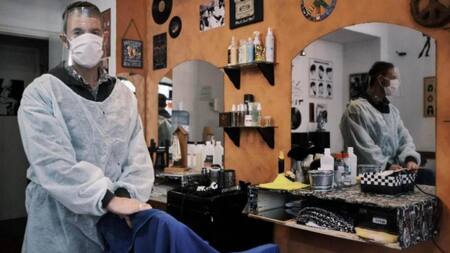 Coronavirus en Argentina, peluquería