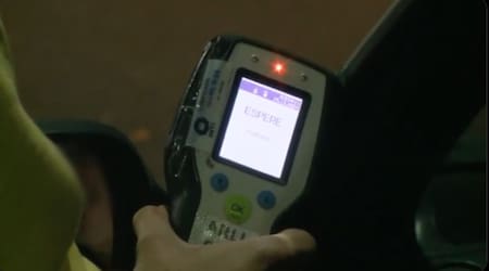 Control de alcoholemia. Fuente: Captura