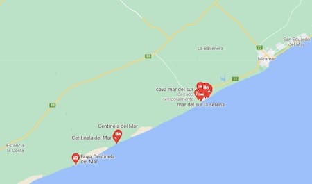 Zona del hallazgo del cadáver. Foto: Perfil.