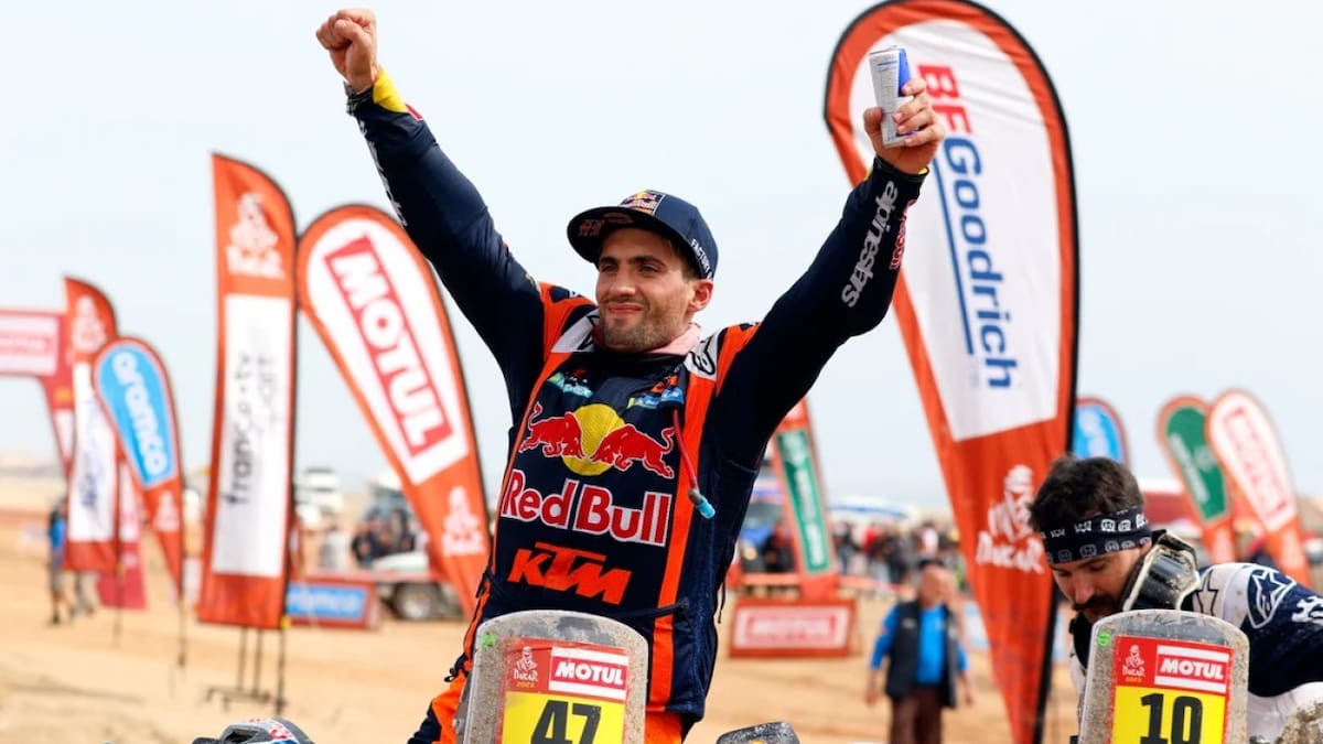 Kevin Benavides en el Rally Dakar. Foto: NA.