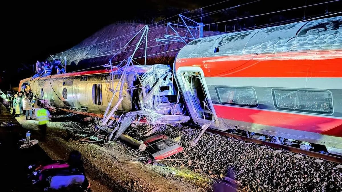 El descarrilamiento de dos trenes en Adamuz.