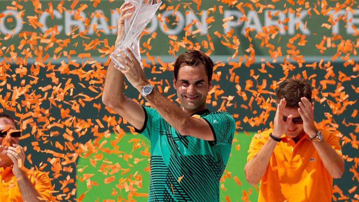 Festejo de Federer (Reuters)