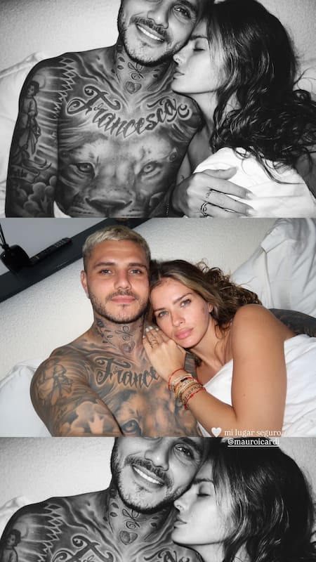 Mauro Icardi y la China Suárez en su reencuentro en Turquía.