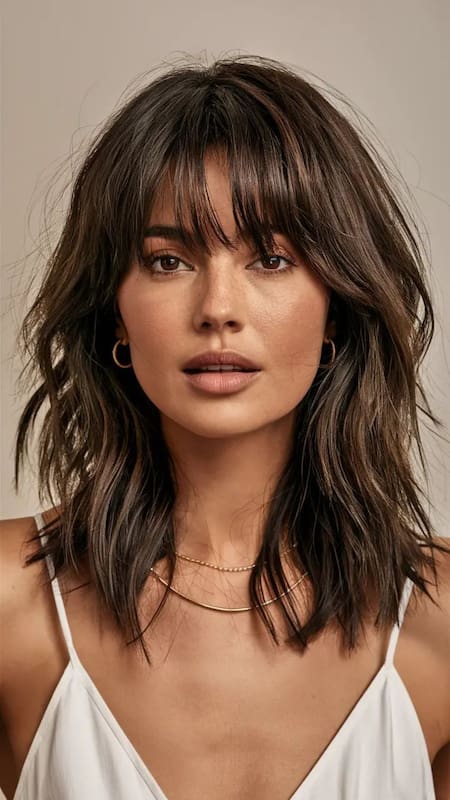 Corte de pelo lob en capas. Foto FREEPIK