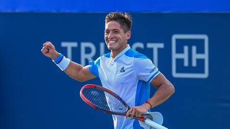 Sebastián Báez en el US Open.