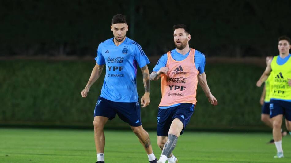 Entrenamiento antes del enfrentamiento contra Polonia. Foto: NA.