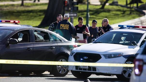 Tiroteo frente al Capitolio: detuvieron a mujer que quiso atropellar a policías