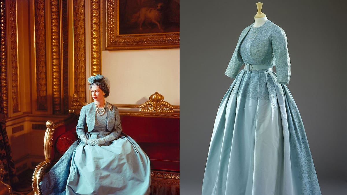 La ropa que usó Isabel II le rinde tributo en Londres.
