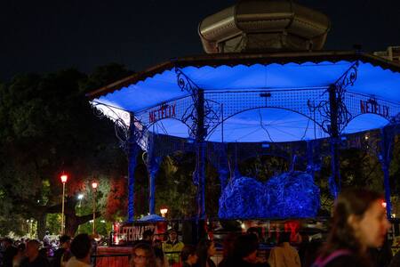 El Eternaura: la escena final de la primera temporada se recreó en Belgrano. Foto: Netflix