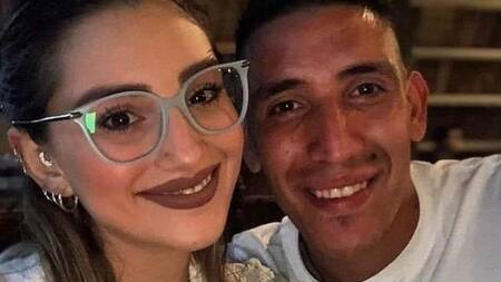 Ricardo Centurión junto a su novia Jenifer Lauría