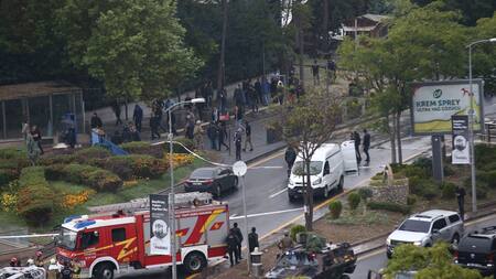 Atentado en el Ministerio del Interior en Ankara, Turquía. Foto: Reuters.