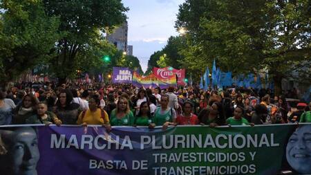 Encuentro Nacional de Mujeres, La Plata, marcha