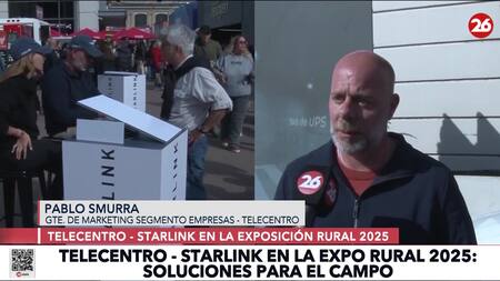 Soluciones para el campo con Telecentro-Starlink: miles de personas en el stand de La Rural