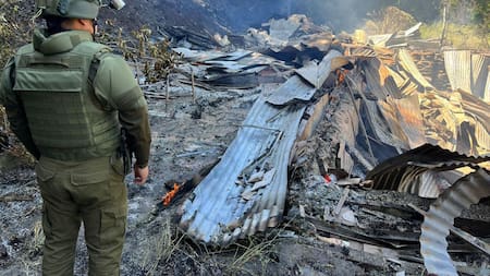 Incendio en Chile. Foto: Gentileza ADN Radio.