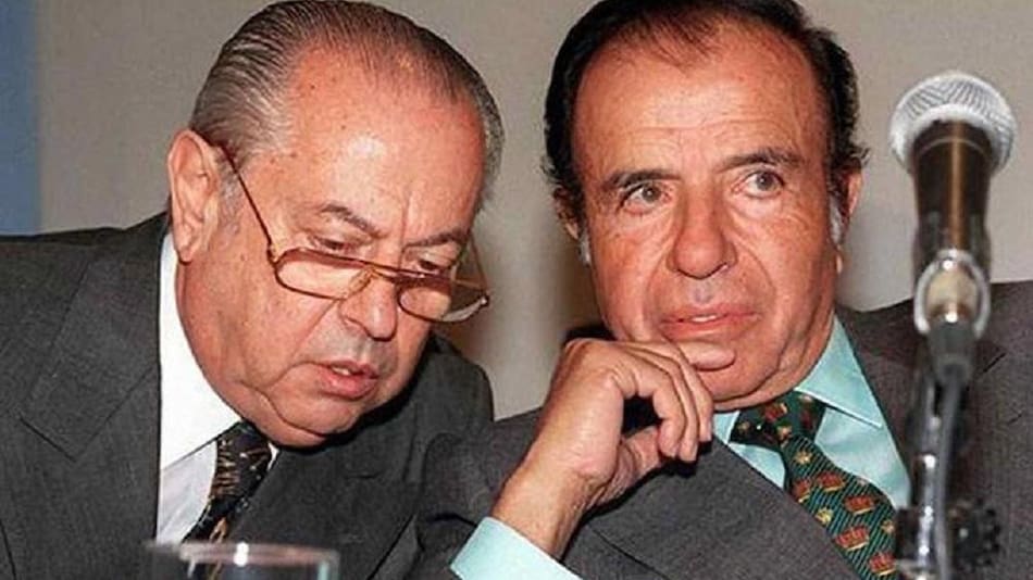 Carlos Corach y Carlos Menem