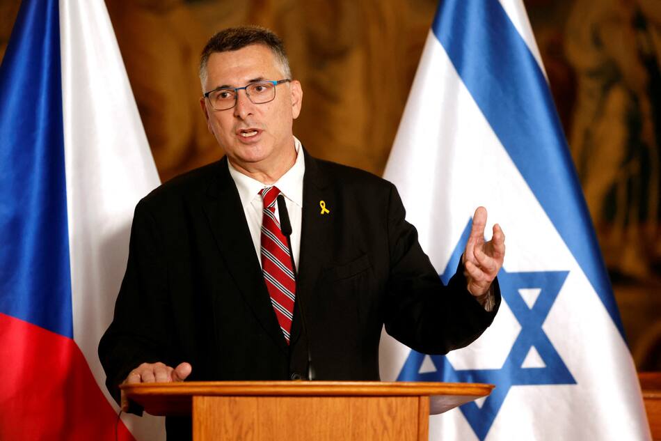 Gideon Saar, ministro de Exteriores de Israel. Foto: Reuters.