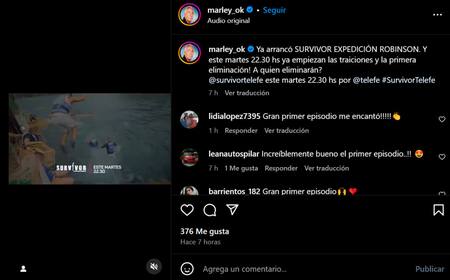 Ya empezó “Survivor, Expedición Robinson”. Foto: Instagram.