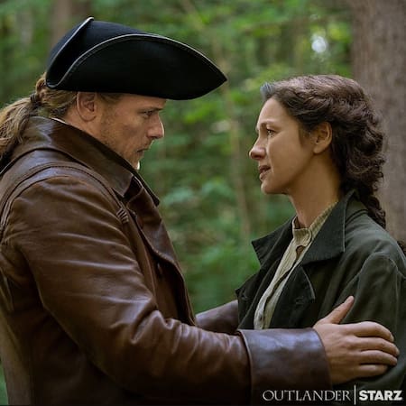 Caitriona Balfe y Sam Heughan. Foto: Instagram / caitrionabalfe.